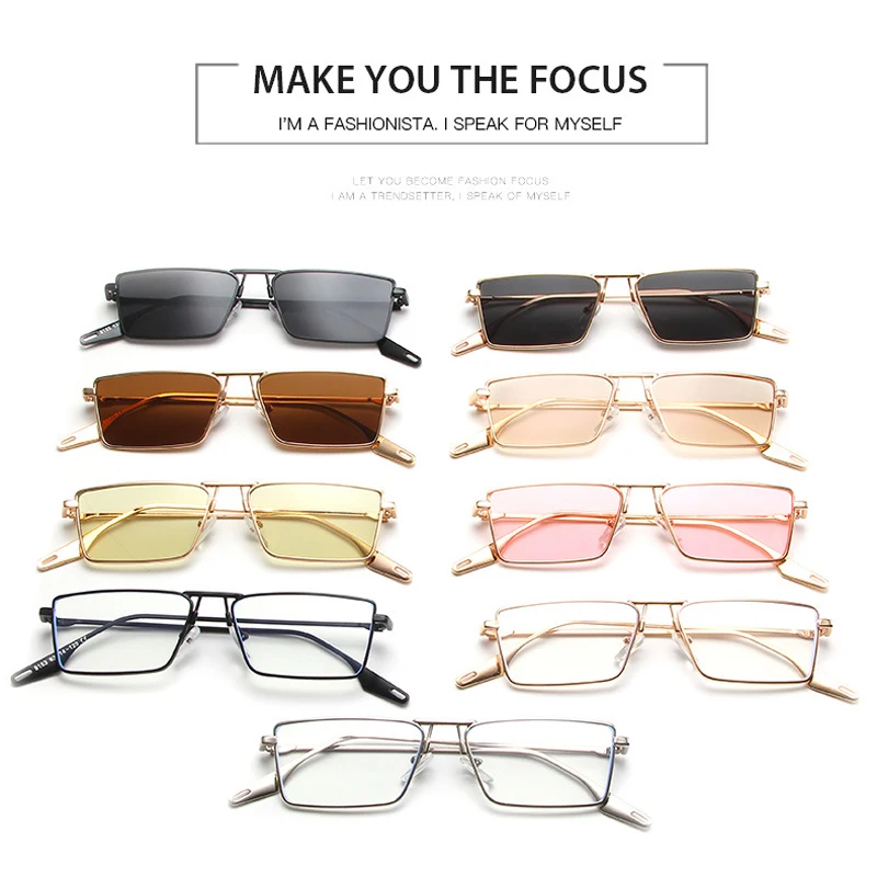 Lunettes de soleil carrées vintage avec verres vert olive_voghion.com