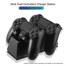 Горячая Распродажа зарядных устройств многофункциональная одноцветная двойная USB Joypad Джойстик зарядная док-станция для Playstation 4 PS4/Slim/Pro