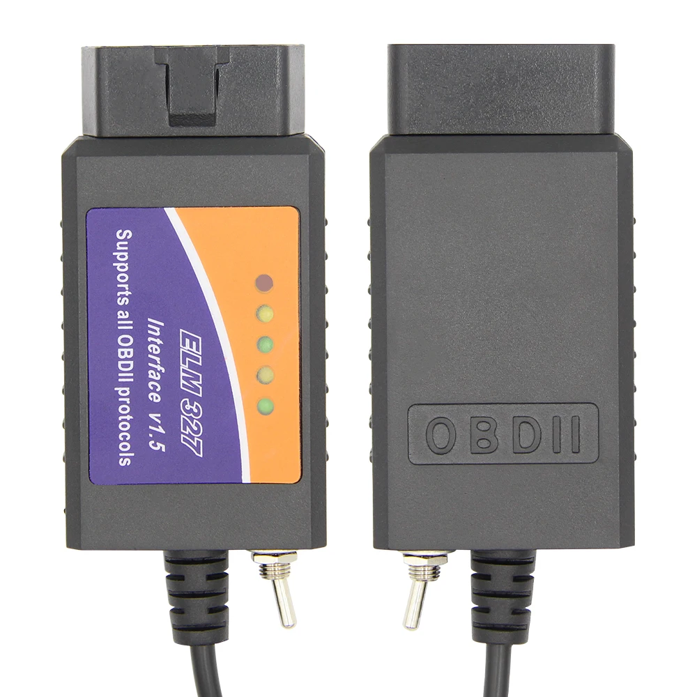 OBD2 II Elm 327 V1.5 V1.1 USB 16 Pin OBD Scanner Elm327 Odb2 Car