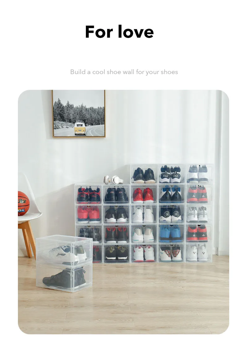 Basketball shoe storage box