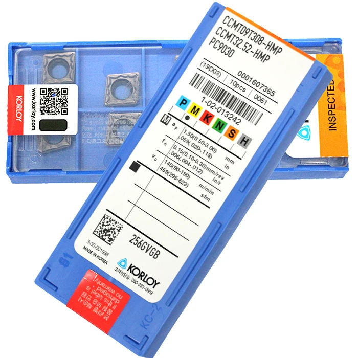 Оригинальные Корея KORLOY CCMT09T302-HMP PC9030 CCMT09T304-C25 NC6210(10 шт./лот) Высокое качество расточка вставка инструмента