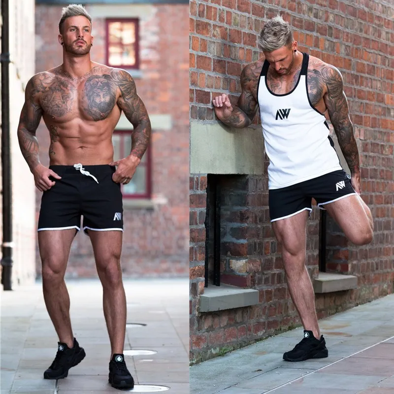 

Spring-summer muscle brother 2020 new style fitness quick dry shorts men's running exercise training in the pants slim money