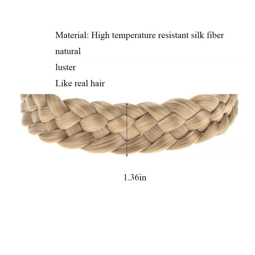 JAYCOSIN Accessory Trendy Wild Lady Synthetic Wig Braided Hair Band Design Simple Elastic Twist Headband Princess Hair 1217#2