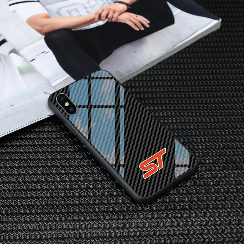 Стеклянный чехол для apple iphone 13 mini 12 pro max X XR XS MAX 11 samsung galaxy s8 s9 s10 plus note 8 9 ford |