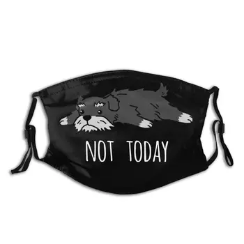 

Not Today Schnauzer Dog Non-Disposable Face Mask Anti Haze Dust Protection Cover Respirator Muffle Mask with Filters