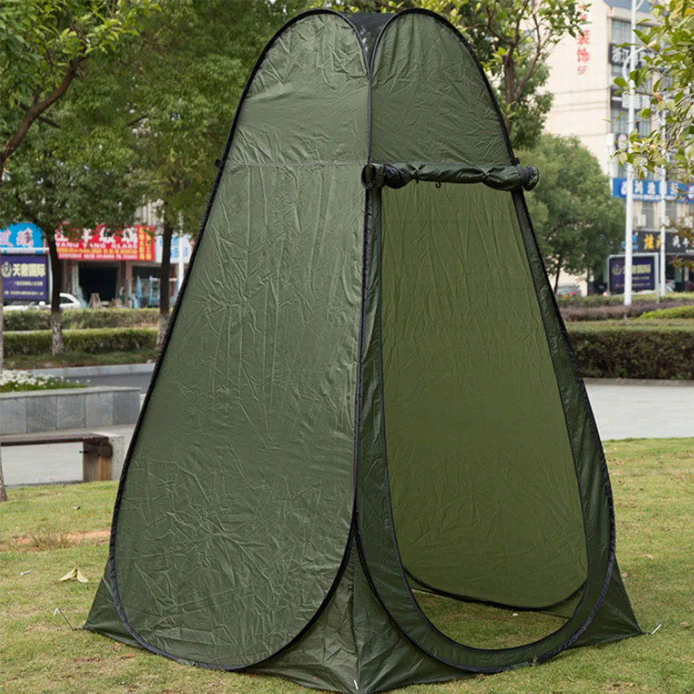 

Toilet tent Portable Privacy Shower Toilet Camping Pop Up Tent Camouflage UV function outdoor dressing tent