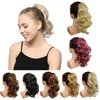 jeedou Short Wavy Ponytail Hair Extensions Claw Ponytails Synthetic 16 1