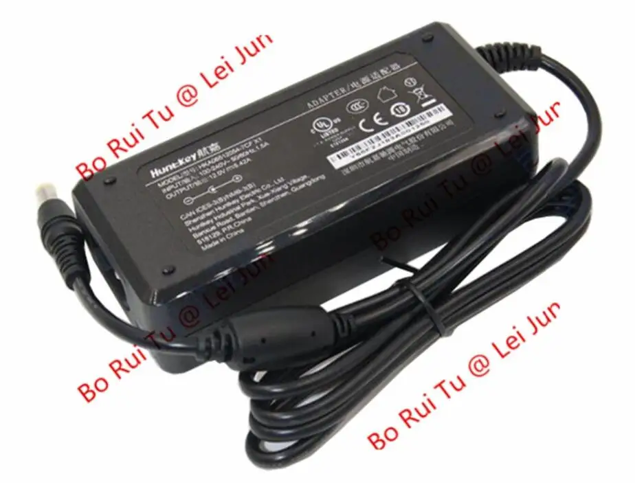 

Laptop Power Adapter 12V 5.42A, Barrel 4.8/1.7mm, IEC C14, HKA06512054-7CF