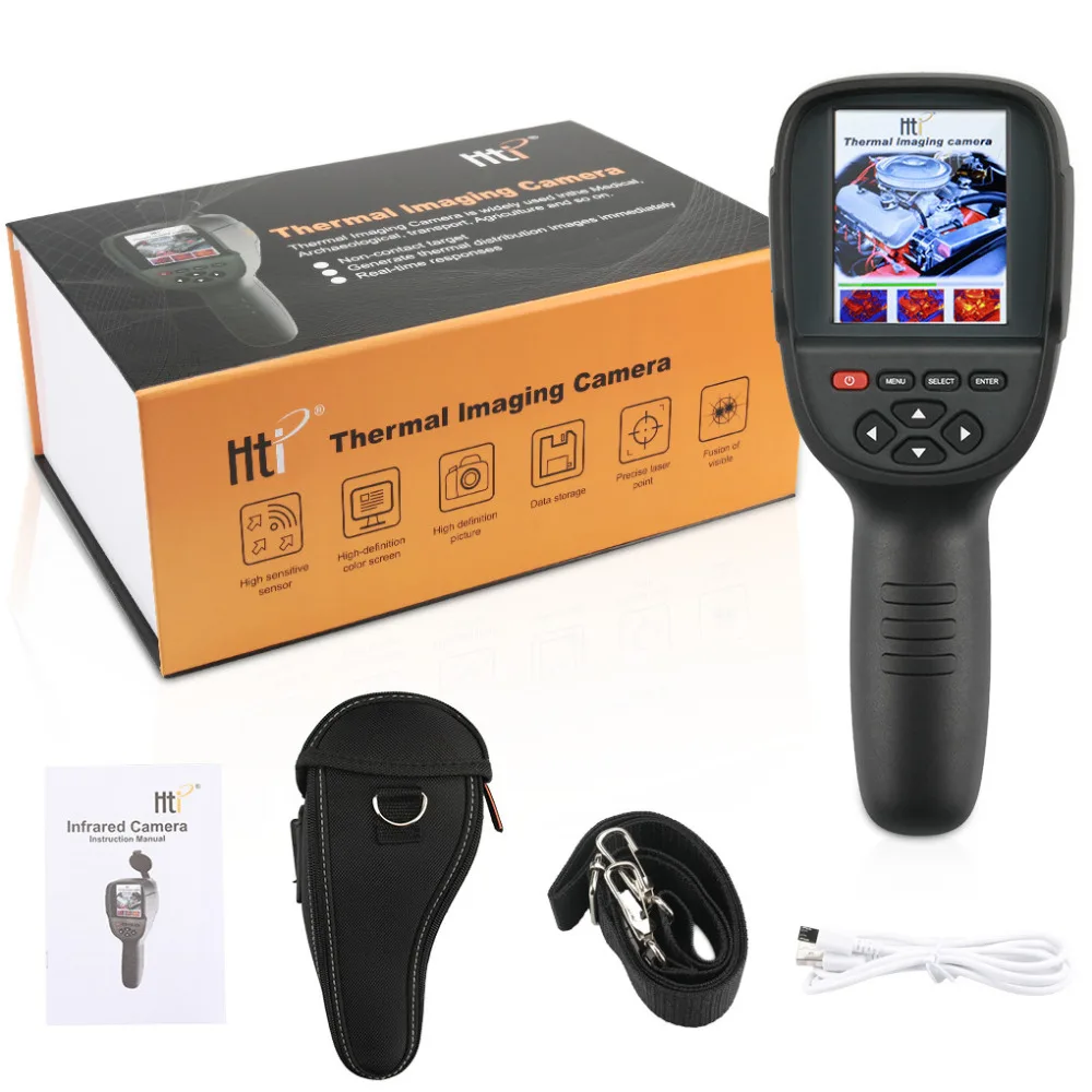 

HT-18 3.2'' Infrared Temperature Heat IR Digital Thermal Imager Detector Camera with storage -20~300 Degree 220x160 Resolution