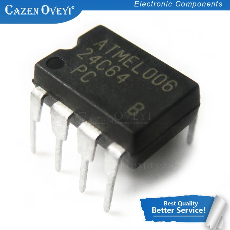 10 шт./лот AT24C64N AT24C64A 24C64 24C64AN AT24C64 DIP-8 EEPROM памяти IC в наличии | Электронные компоненты