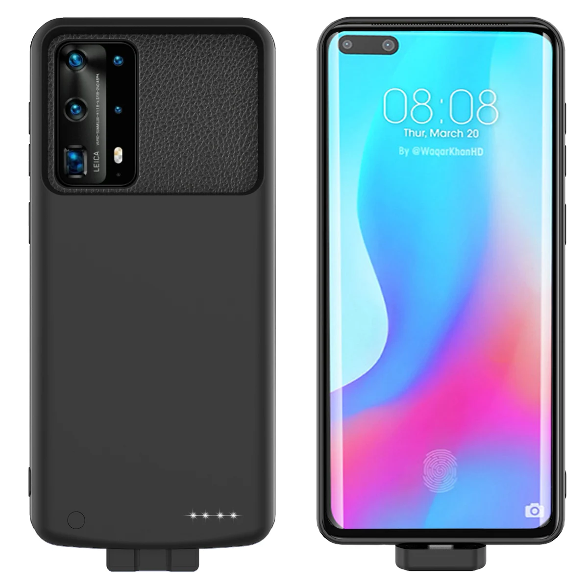 Для Huawei P40 Pro Чехол для зарядного устройства 5000 мАч Внешний Магнитный 2 в 1 Зарядка