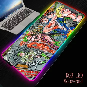 

MRGBEST Anime Jojo Bizarre Adventures Large Mouse Pad Gamer Computer Mouse Mat Locking Edge Mousepad Keyboard Desk Mat Anti-slip