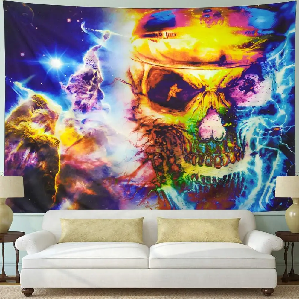 Abstract Oil Painting Human Face Tapestry Wall Hanging Boho Home Decor Wall Cloth Tapestries Beach Shawl