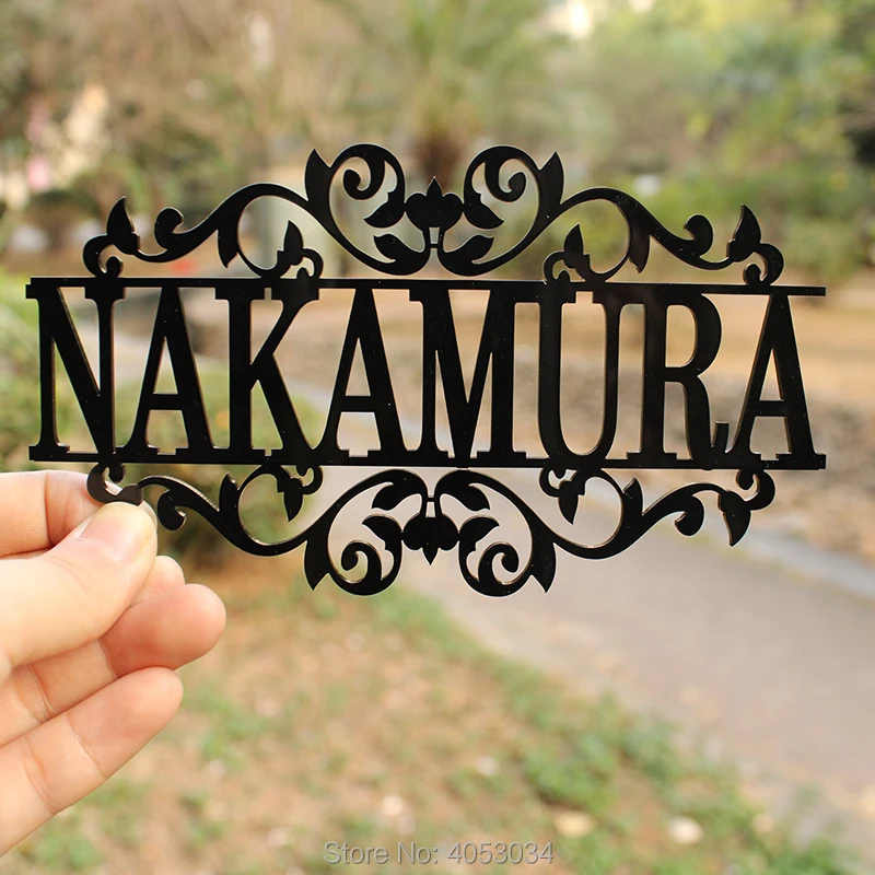 Personalized Laser Cut Acrylic Sign for Outdoor Hanging