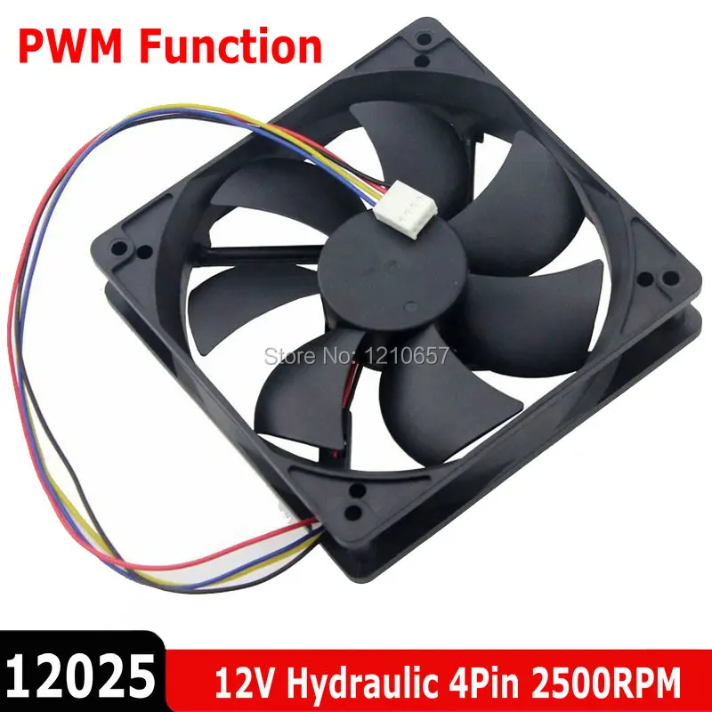 100 шт./лот Gdstime 12 см 120 мм 120x120x25 12025 DC 12V 4Pin PWM FG ПК Вентилятор охлаждения процессора