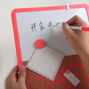

Magnetic Whiteboard Drawing Note Message Cork Board Combination Bulletin Office 090F