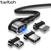 Twitch Magnetic Cable Fast 3A For iPhone 11 Samsung Charger Quick Charge 3.0 Micro USB Type C Magnet Phone Charging Data Cord ► Photo 2/6