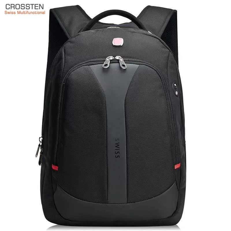 

Crossten 15.6 inch Laptop Backpack Men Travel bag Waterproof urban Rucksack Male School Bag Swiss-Multifunctional Mochila