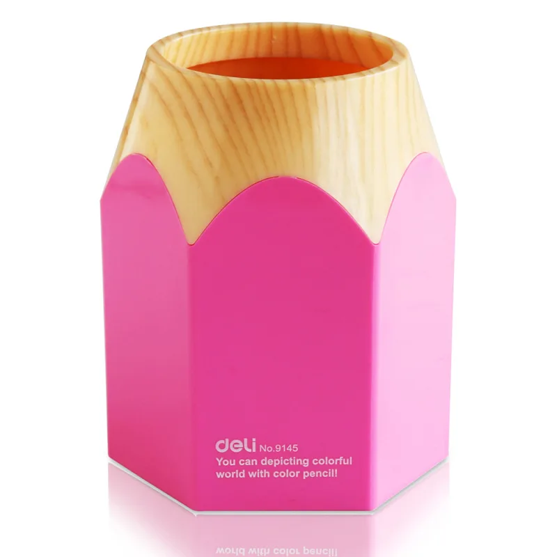 

Deli 9145 Students Exquisite Large Pencil Pen Container Creative Multi-functional Large Capacity Storage Box Pen Holder Pink And