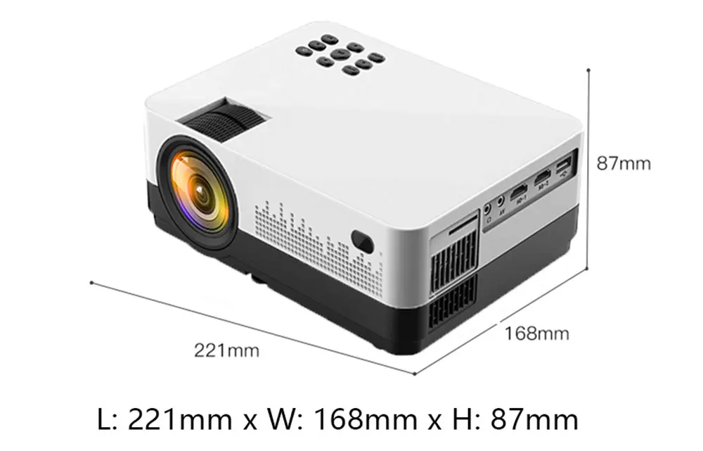 ALSTON Q2 проектор светодиодный мини микро Портативный видео HD проектор с HDMI USB для игры кино Кино Домашний кинотеатр