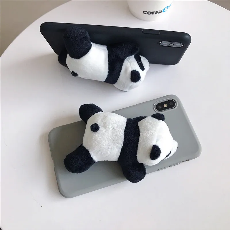 Funda для iPhone 11 Pro Max чехол 6 6S 7 8 Plus X XS Max Милая панда для черного чехла для iPhone 7 XR чехол Подарок другу