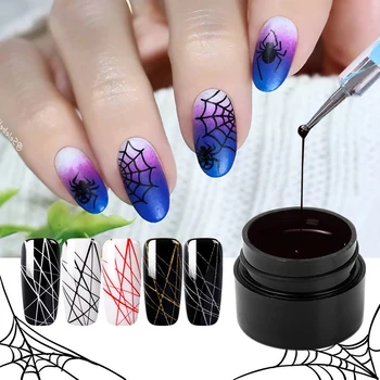 

MAD DOLL Painting UV Gel Nail Polish Metallic Spider Liner Polish Soak Off Nail Art Gel Varnish Sparkling varnish Nail Design 5g