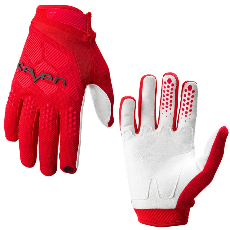 Перчатки для мотокросса, перчатки для горного велосипеда, велосипедные перчатки для мотоцикла, спортивные перчатки для мотоцикла - Цвет: Красный