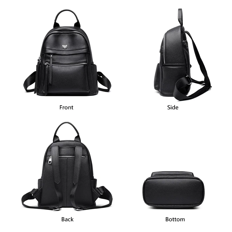 FOXER, Модный деловой женский рюкзак для путешествий, Большой Вместительный рюкзак для ноутбука для подростков, кожаные женские дорожные сумки