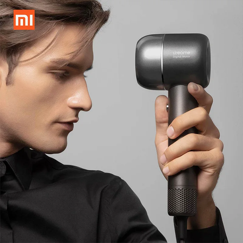 XIAOMI Dreame фен для волос 1400 Вт 110000 об/мин Интеллектуальный фен для волос с контролем температуры отрицательный ион для мужчин и женщин для дома