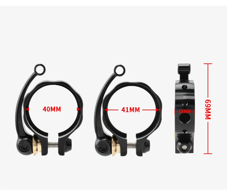 MUQZI 40MM 41MM Bike Seatpost Clamp Ultralight Aluminum Alloy Quick Release Seat Tube Clamp For Dahon Folding Bicycle MUQZI 40MM 41MM Bike Seatpost Clamp Ultralight Aluminum Alloy Quick Release Seat Tube Clamp For Dahon Folding Bicycle