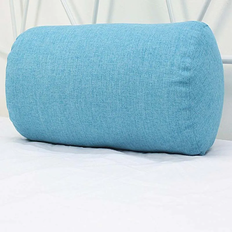 1 предмет, хлопковая льняная подушка для стойка кровати мульти Размеры спать лучше Поддержи съемный шеи терапии сна постельные принадлежности, подушка с эффектом - Цвет: lake blue