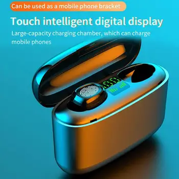 

3500mah LED Bluetooth Wireless Earphones Headphones Earbuds TWS Touch Control Sport Headset Noise Cancel Waterproof