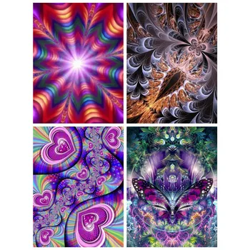 

HUACAN 5d Diamond Painting Full Drill Square Cartoon Diamond Embroidery Cross-stitch Accessories Abstract Decor For Home