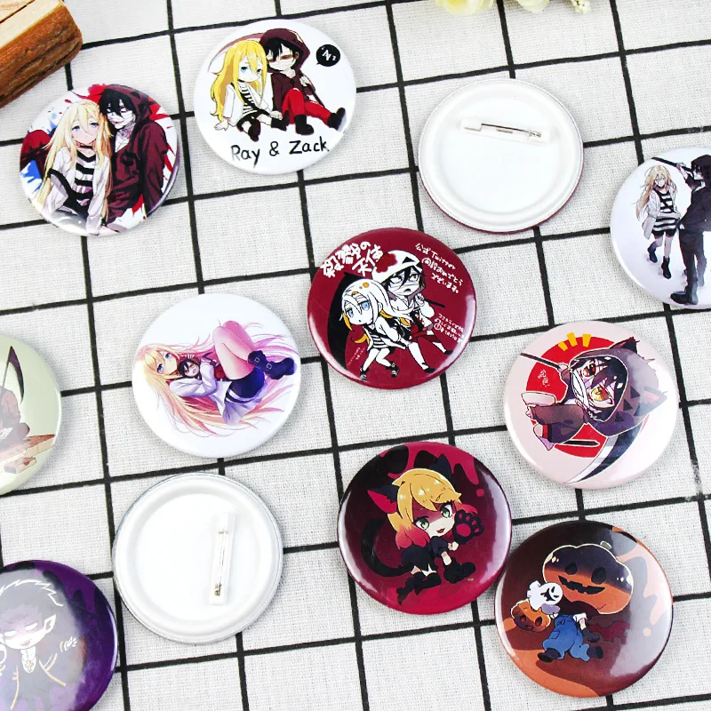 Anime Angels of Death Cosplay Badge Cartoon Rachel Gardner Ray Brooch Pins Zack Collection bags Badges for Backpacks