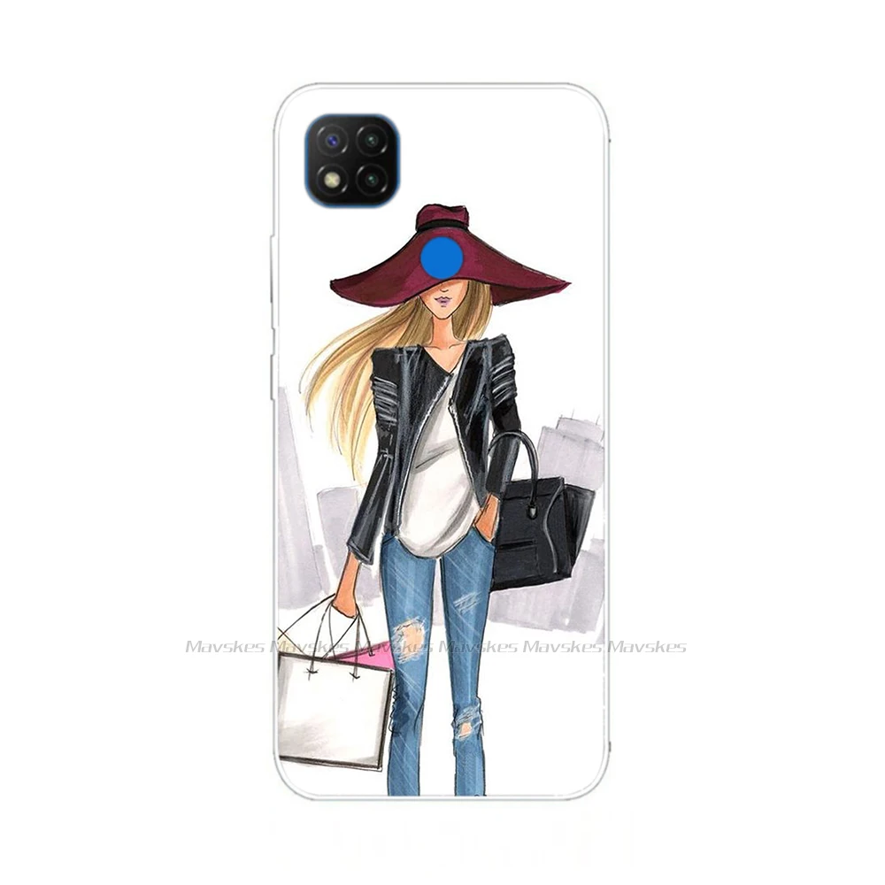 case for xiaomi For Xiaomi Redmi 9C NFC Case Soft TPU Silicon Phone Back Cover for Redmi 9C Case redmi9c 9 C Printed Etui Bumper Fundas Coque xiaomi leather case chain Cases For Xiaomi