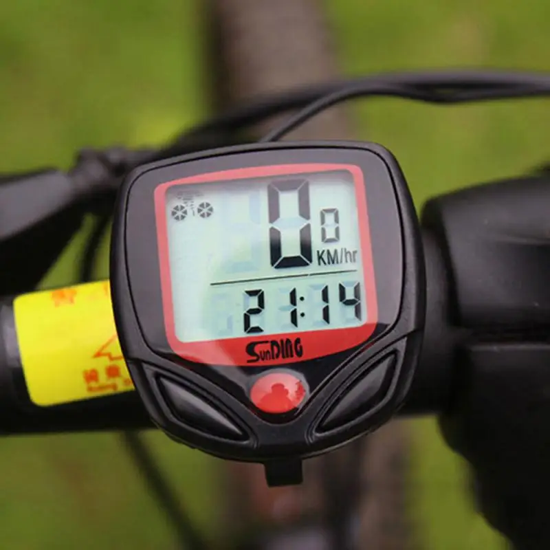

Bicycle Speedometer Bike Computer With LCD Digital Display Waterproof Odometer Cycling Mileage Recording Instrument