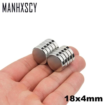 

10pcs Neodymium N35 Dia 18mm X 4mm Strong Magnets Tiny Disc NdFeB Rare Earth For Crafts Models Fridge Sticking magnet 18x4mm