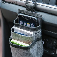 Автомобильная сумка для хранения, автомобильное сокровище зарядка для мобильного телефона, и другие сумки для хранения с отверстиями для кабеля данных для автомобильных подвесных сумок
