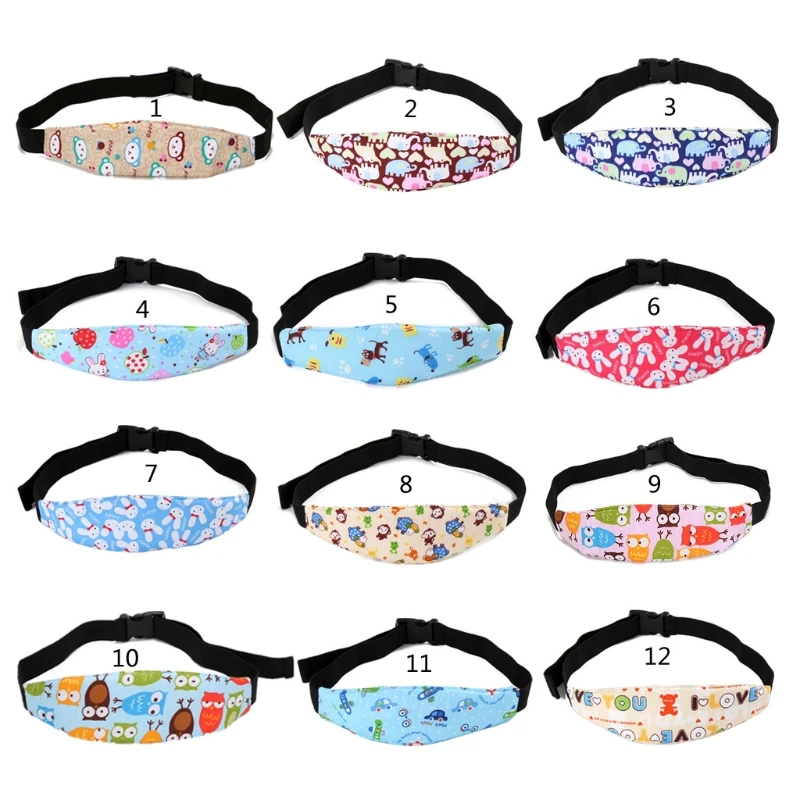 baby sleeping bag Baby Car Seat Head Support Adjustable Fastening Belt Sleeping Positioner Head Band Strap Headrest for Toddler Kids Children baby styling pillow