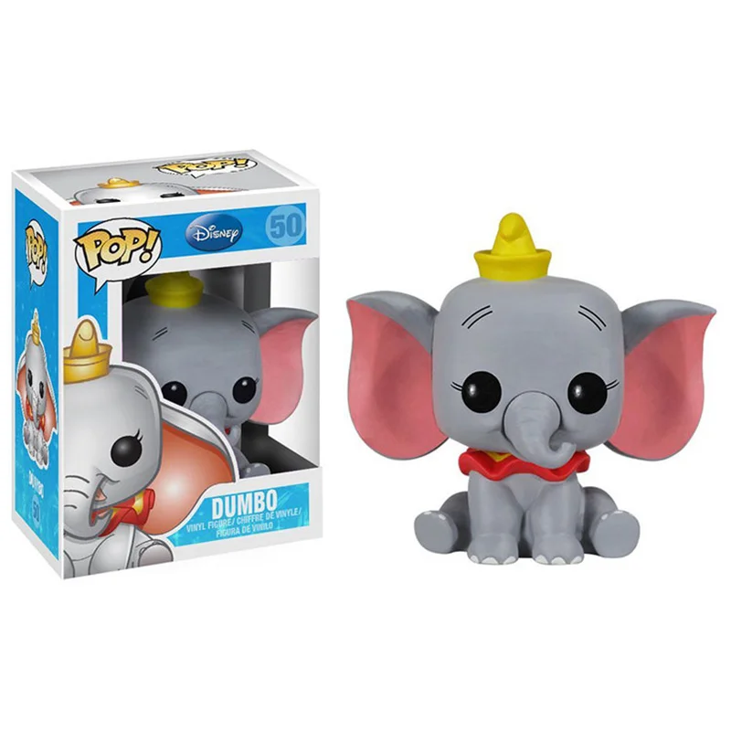 FUNKO POP disney мультфильм фильм игрушки кукла DUMBO 50# Виниловая фигурка Коллекция Модель игрушки для детей Рождественский подарок