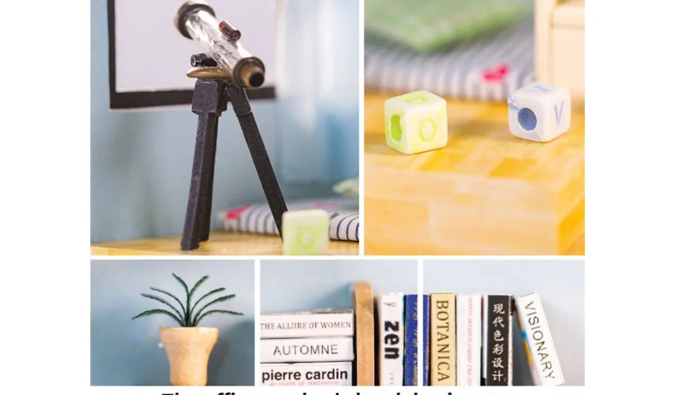 DIY Кукольный дом С Пылезащитным покрытием миниатюрная Сборная модель ручной работы дом игрушка мебель кукольный домик рождественские подарки casas miniatura