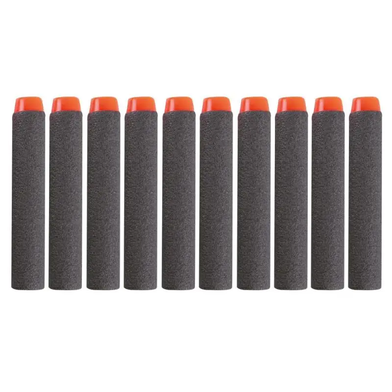 100pcs Black 100 шт для пуль Nerf EVA Мягкая полая головка 7,2 см заправка пули дротики для Nerf аксессуары для игрушечного пистолета для Nerf бластеров - Цвет: 100pcs Black