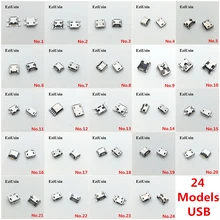 24 modèles de connecteurs de prise Micro usb, port de charge commun pour MP3/4/5 Lenovo Huawei ZTE Huawei mobile/tablette/GPS