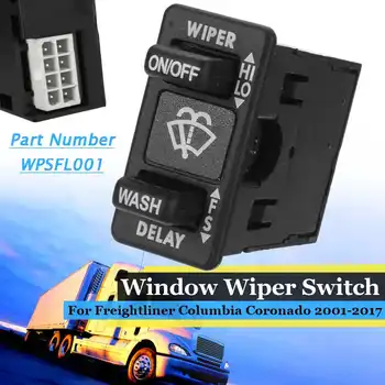 

1Pcs Car ABS Electric Front Window Wiper Switch For Freightliner for Columbia Coronado 2001-2017 #IWPSFL001 Window Wiper Switch