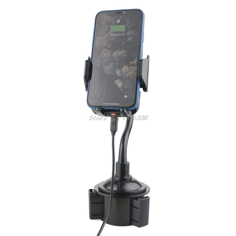  Drahtlose Auto Ladegerät Stehen 360 Grad Schnelle Drahtlose Lade Tasse Telefon Halter Halterung in 