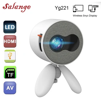 

Salange YG221 Mini Projector Support Wireless Sync Display Led Proyector Media Player Projetor Portatil HDMI USB Video Beamer