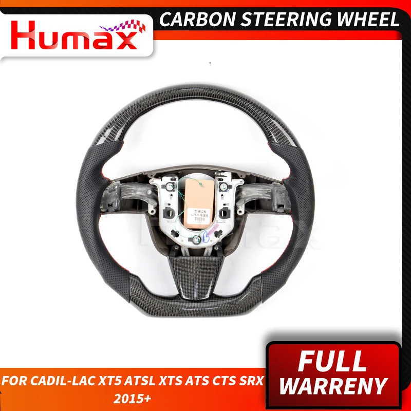 

Customized car style steering wheel for Cadillac XT5 SRX ATSL CTS XTS ESCALADE Steering Wheels carbon fiber flip fur 2015+ year