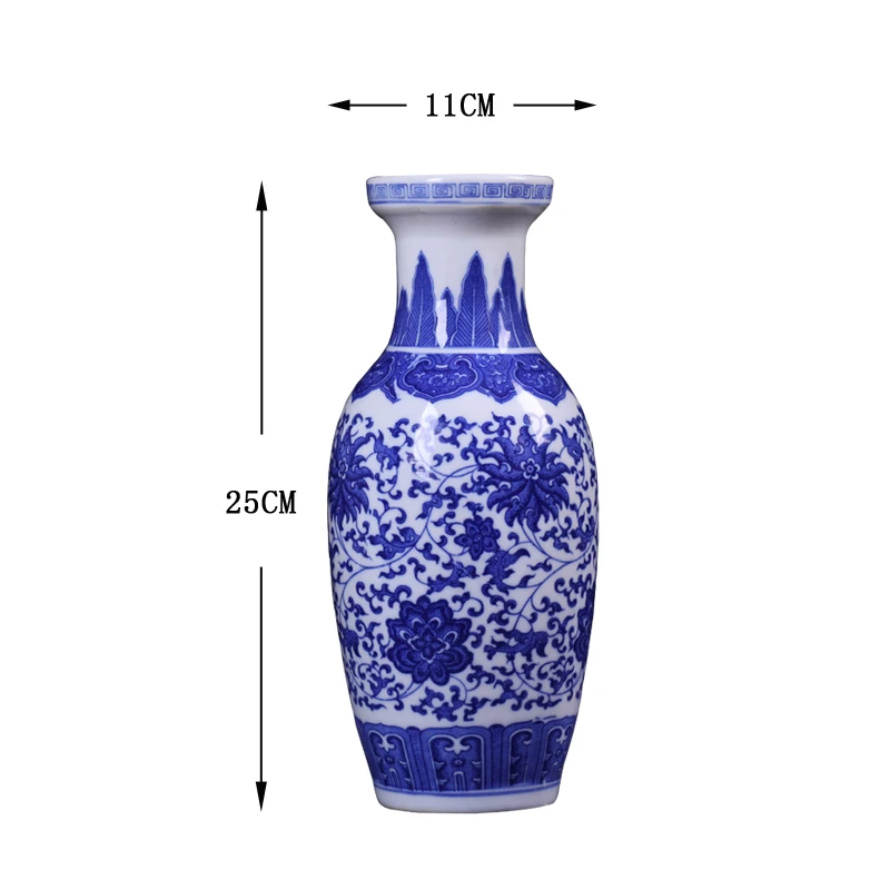 Аксессуары для украшения дома Цзиндэчжэнь керамические украшения для дома гостиной Цветочная фарфоровая ваза антикварная маленькая свежая ваза FF80O