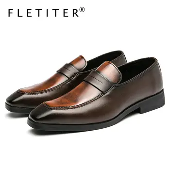 

Brand New Slip-On Casual Shoes Men 2021 Top Fashion Loafers Men's Moccasins Shoes Handmade Driving Flats Shoes For Men Fletiter