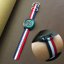 22 мм 20 мм нейлоновый ремешок huami amazfit bip gtr для samsung gear S3 s2 sport Frontier Classic galaxy watch 42 мм 46 Band huawei gt 2